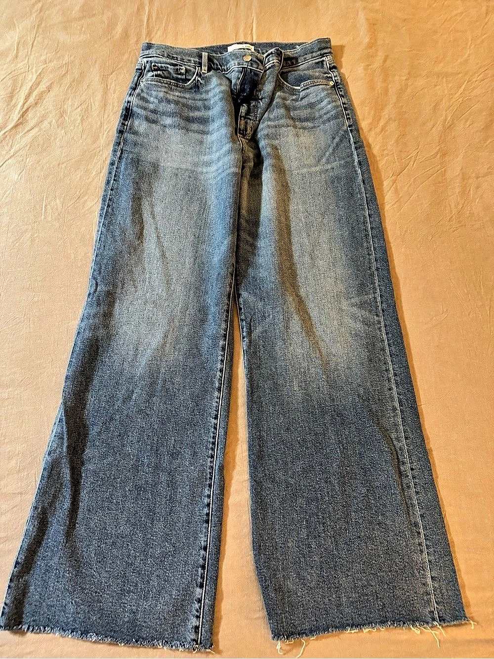 LOFT The Wide Leg Wide Leg Jeans Blue Waist 31 (12)